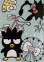 2026 Panini Hello Kitty & Friends: Fun Together! #56 Badtz-Maru – Travel and Fun – voorkant | Lichcards