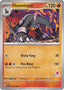 Pokémon-kaart Houndoom 034/198 uit Battle Academy 2024 (Armarouge-deck, stempel 27)