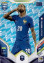 Bradley Barcola Fan Favourite - Blue Parallel FAN90 - Panini FIFA 365 2026 Adrenalyn XL kaart