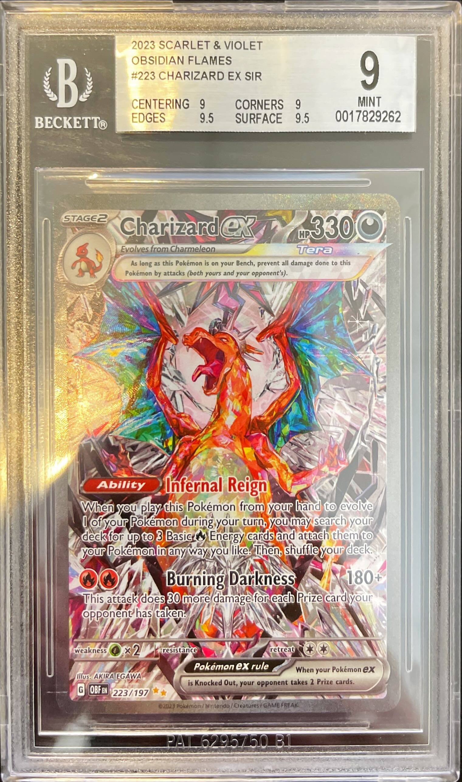 Pokmon Charizard Ex Obsidian Flames BGS 9 Lichcards Pokmon Charizard Ex Obsidian Flames BGS 9 Lichcards