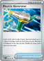 Pokémon-kaart Electric Generator 079/091 Uncommon uit de set Paldean Fates