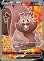Pokémon-kaart Greedent V 256/264 Ultra Rare uit de set Fusion Strike