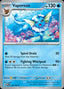 Pokémon-kaart Vaporeon 134/165 Rare uit de set 151