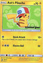 Pokémon-kaart Ash's Pikachu SM112 Promo uit de set SM Black Star Promos