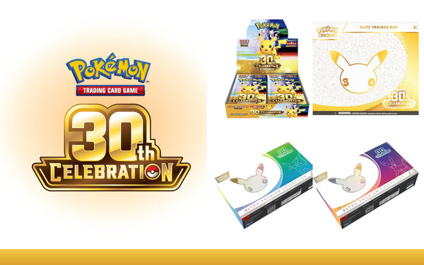 Pokémon TCG: 30th Celebration – Elite Trainer Box, Ultra-Premium Collections en Japanse M6a Booster Box