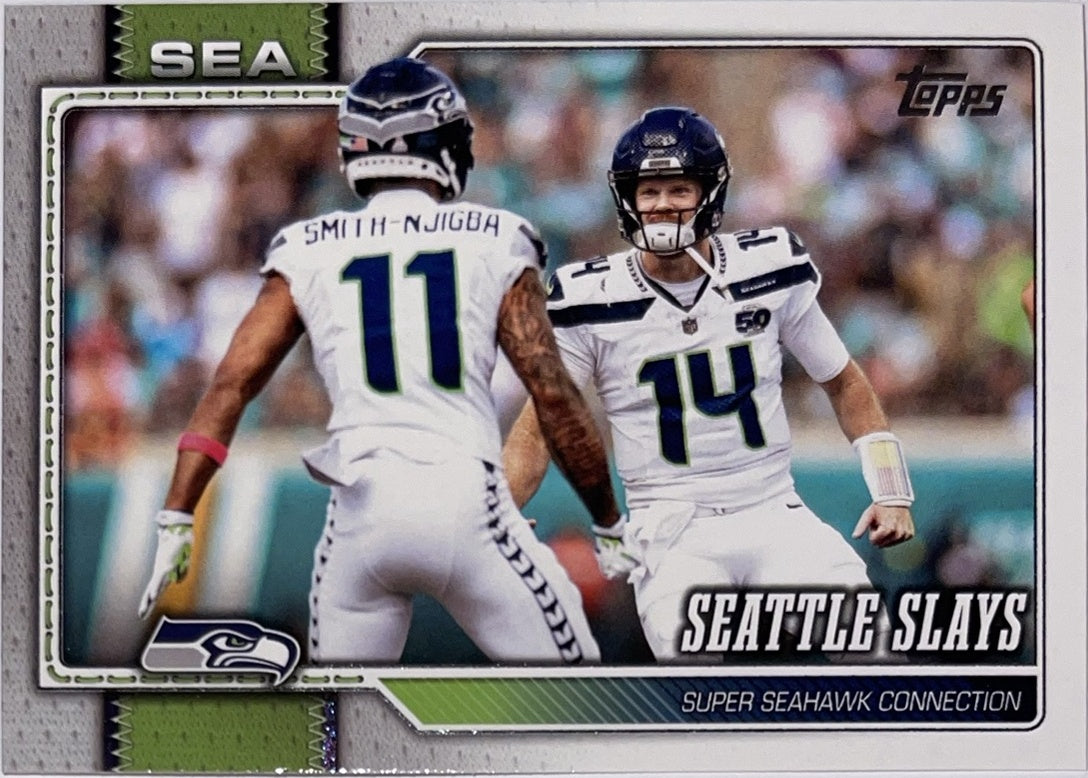 2026 Topps Football #294 Seattle Seahawks Combo Card – Near Mint – voorkant