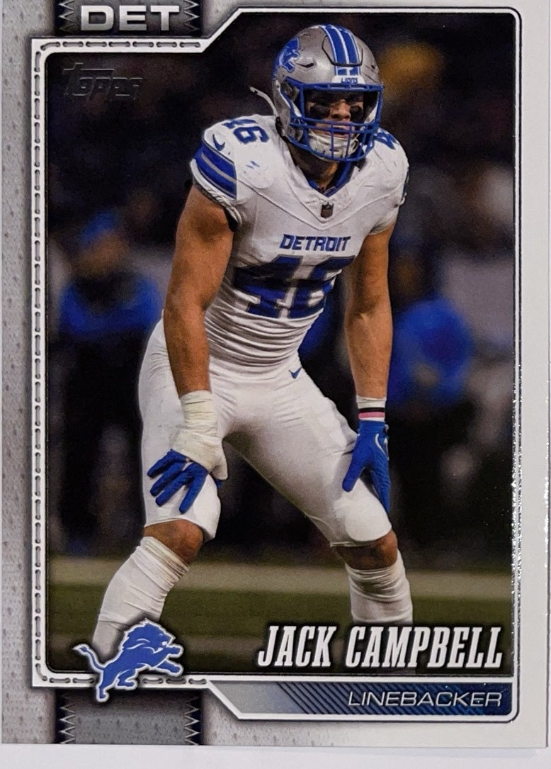 2026 Topps Football #250 Jack Campbell – Near Mint – voorkant