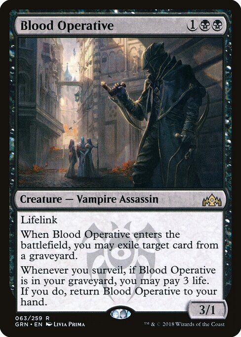 Blood Operative – Guilds of Ravnica (GRN-63) Magic: The Gathering card