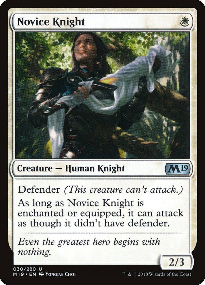 Novice Knight - Core 2019 (Uncommon) [M19-30]