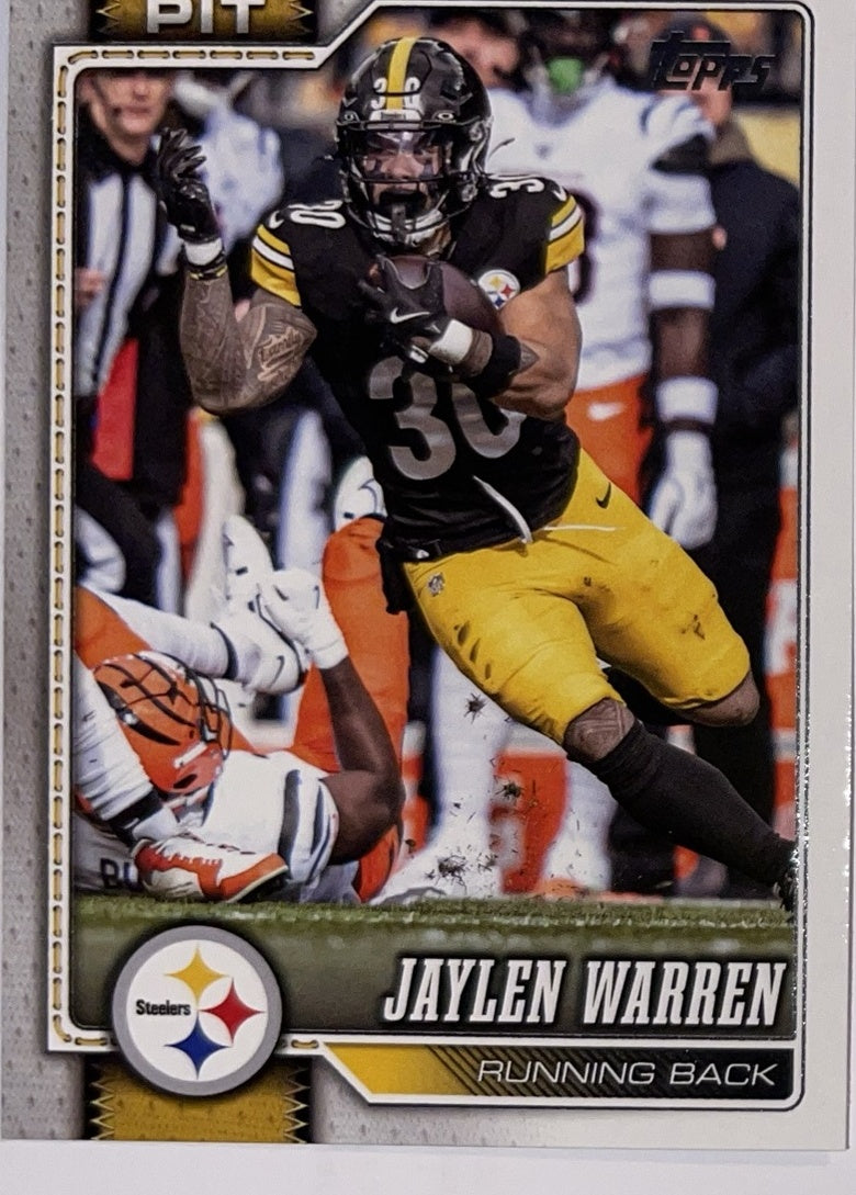 2026 Topps Football #174 Jaylen Warren – Near Mint – voorkant