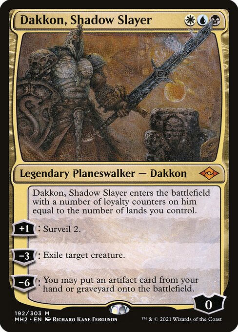 Dakkon, Shadow Slayer – Modern Horizons 2 (MH2-192) Magic: The Gathering card