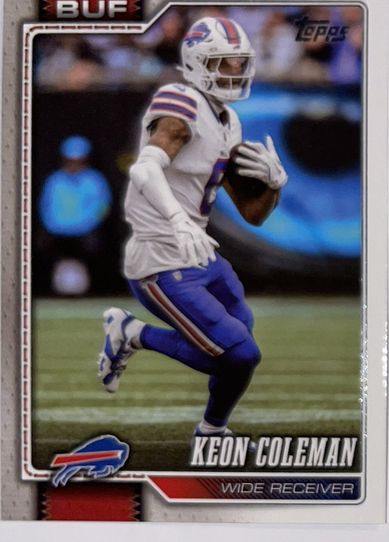 2026 Topps Football #20 Keon Coleman – Near Mint – voorkant