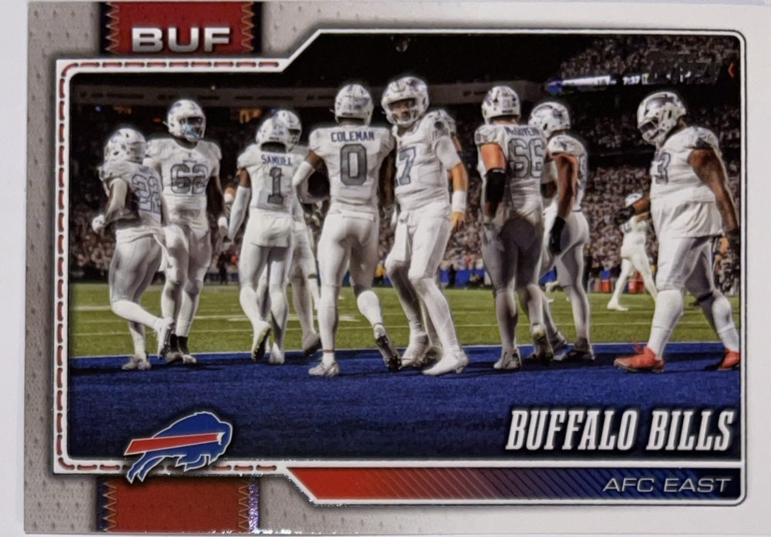 2026 Topps Football #279 Buffalo Bills Team Card – Near Mint – voorkant