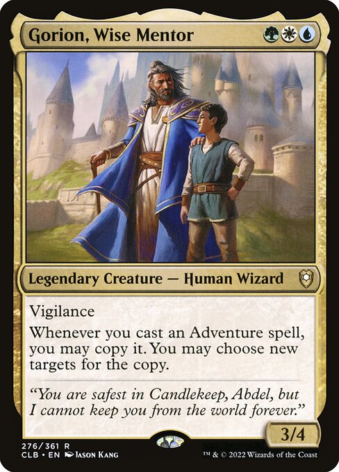 Gorion, Wise Mentor – Commander Legends: Battle for Baldur's Gate (CLB-276) Magic: The Gathering card