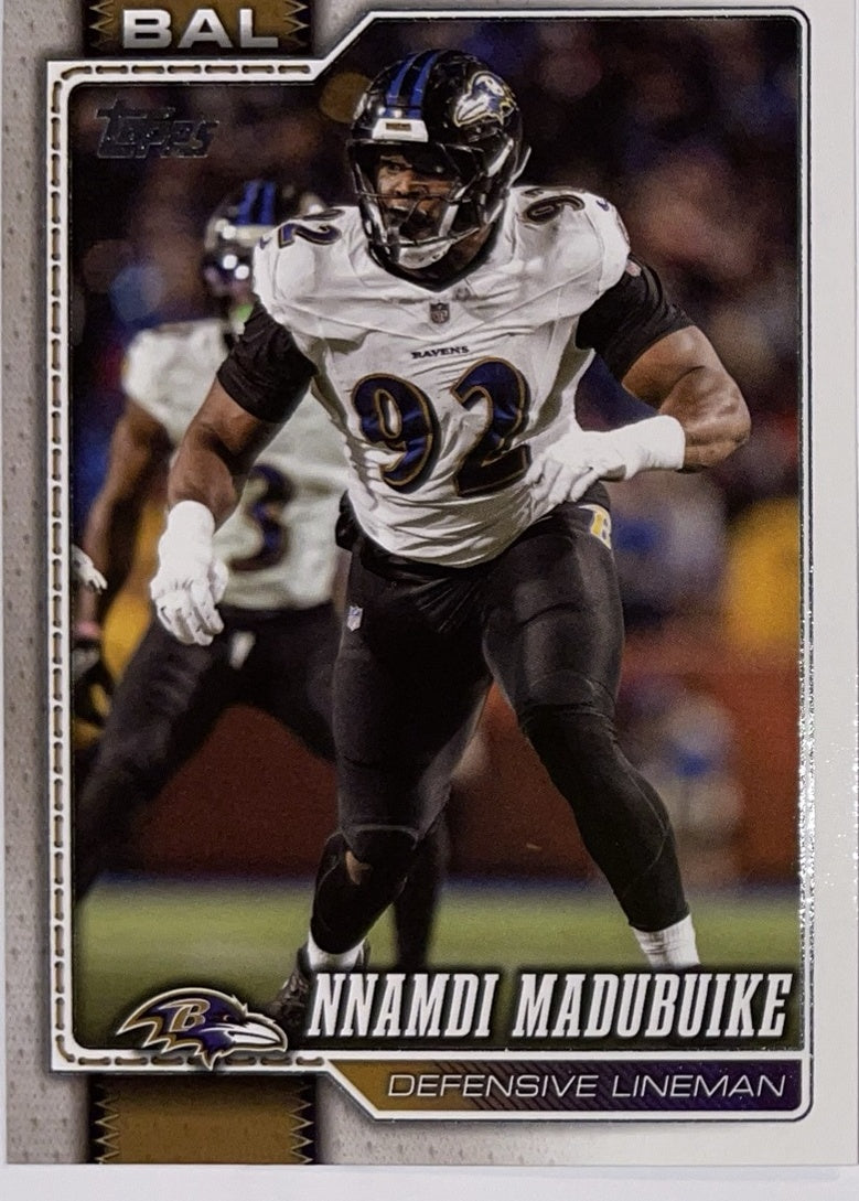 2026 Topps Football #205 Nnamdi Madubuike – Near Mint – voorkant