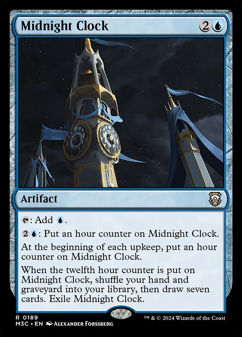 Midnight Clock – Modern Horizons 3 Commander (M3C-189) Magic: The Gathering card | LC-REM-20260804-15339619483980-0024708a-7f59-4707-97d9-4c5397f7333c