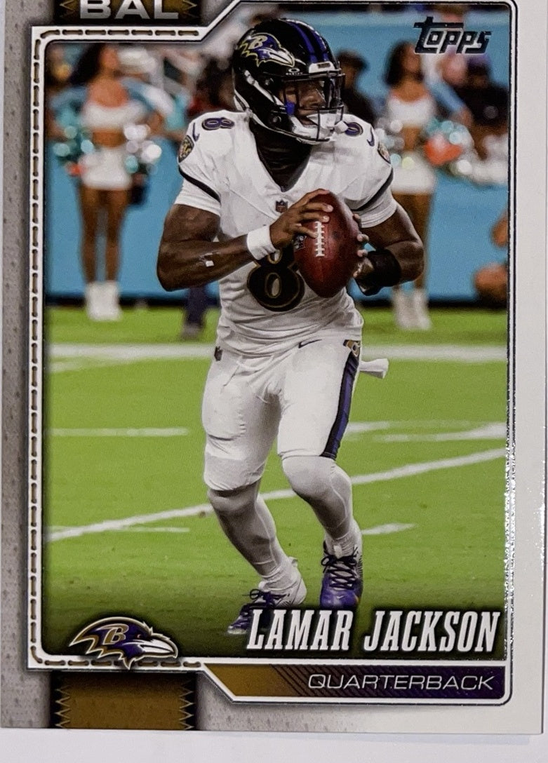 2026 Topps Football #13 Lamar Jackson – Near Mint – voorkant