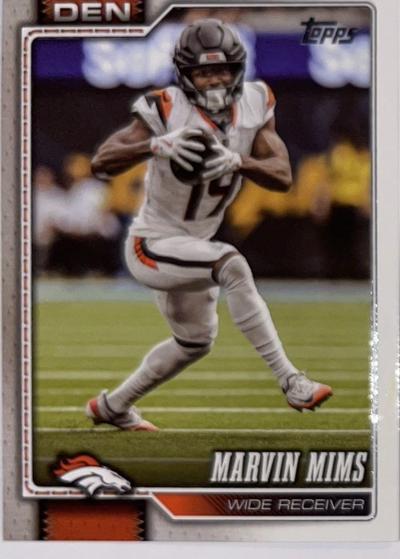2026 Topps Football #63 Marvin Mims – Near Mint – voorkant