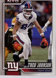 2026 Topps Football #151 Theo Johnson – voorkant | Lichcards