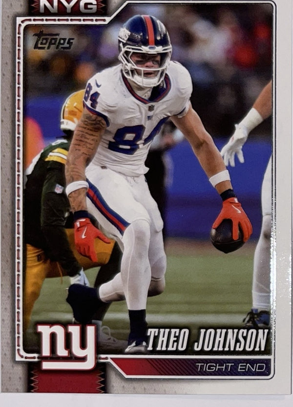 2026 Topps Football #151 Theo Johnson – Near Mint – voorkant