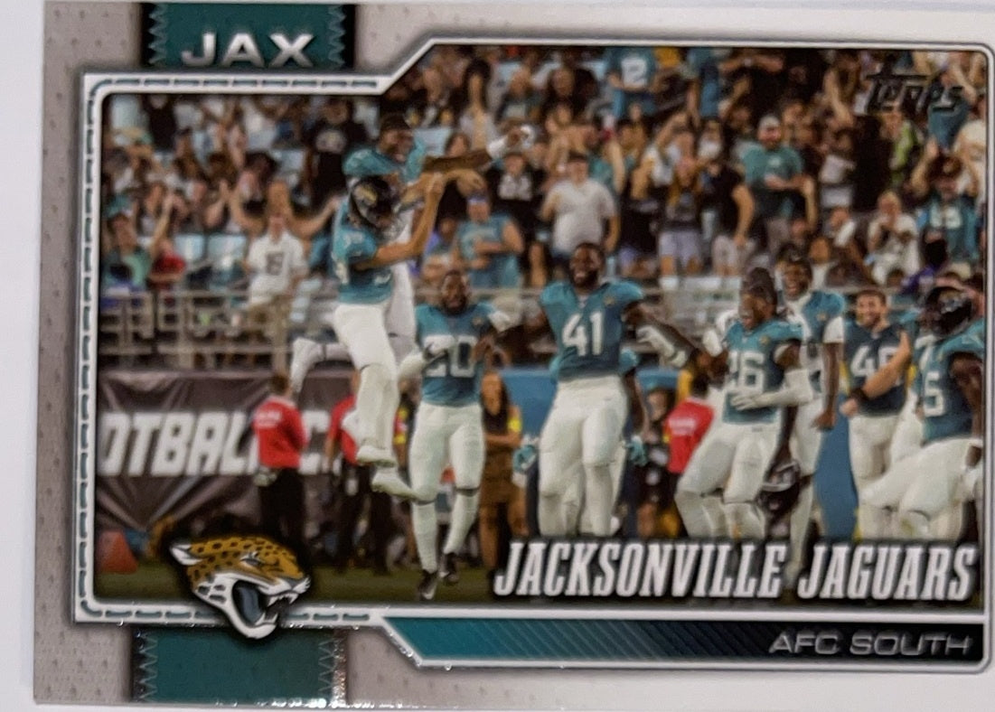 2026 Topps Football #274 Jacksonville Jaguars Team Card – Near Mint – voorkant