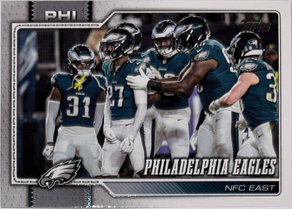 2026 Topps Football #276 Philadelphia Eagles Team Card – Near Mint – voorkant