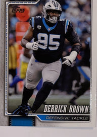 2026 Topps Football #227 Derrick Brown – voorkant | Lichcards