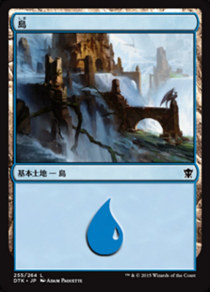 Magic-kaart Island DTK-255 uit Dragons of Tarkir (Land)