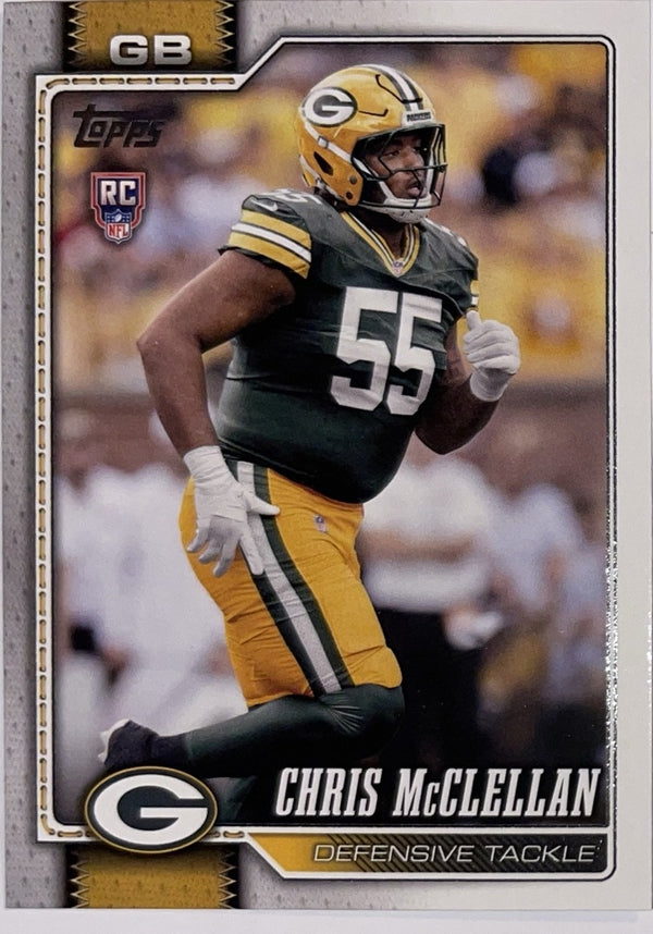 2026 Topps Football #366 Chris McClellan RC – Near Mint – voorkant