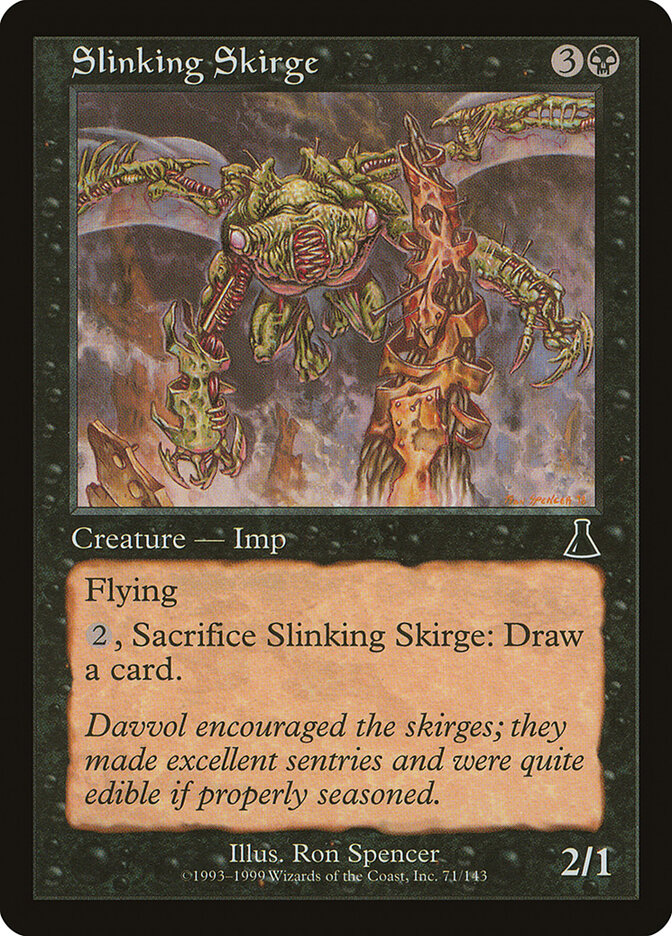 Magic-kaart Slinking Skirge UDS-71 uit Urza's Destiny (Common) Image principale du produit