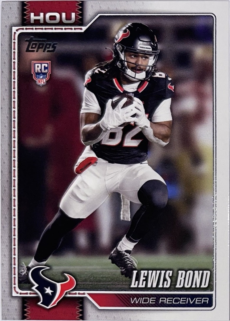 2026 Topps Football #395 Lewis Bond RC – Near Mint – voorkant