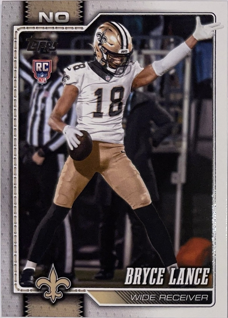 2026 Topps Football #332 Bryce Lance RC – Near Mint – voorkant