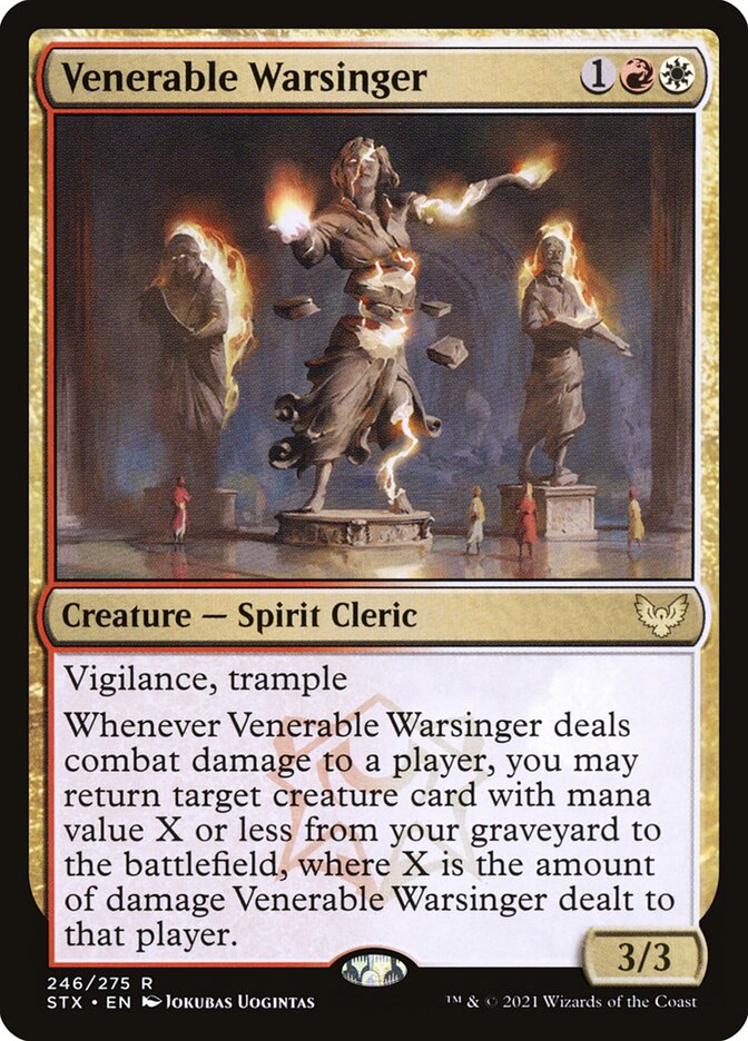 Venerable Warsinger - Strixhaven: School of Mages (Rare) [STX-246] Imagen principal del producto