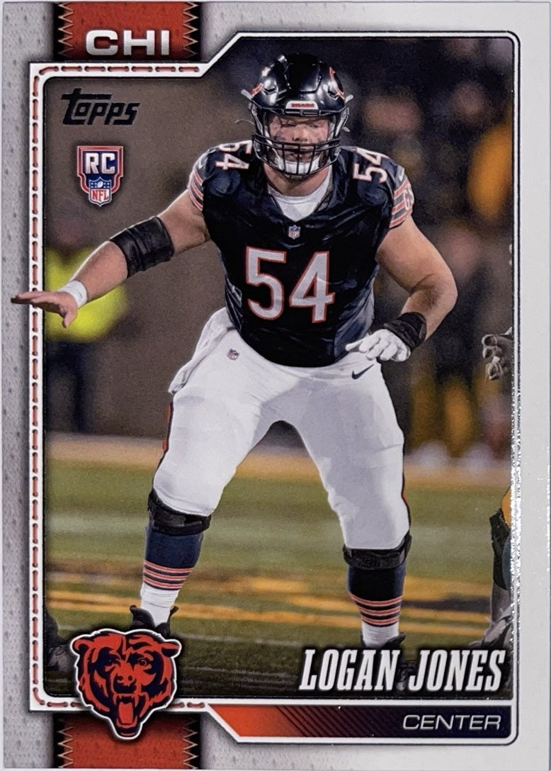 2026 Topps Football #359 Logan Jones RC – Near Mint – voorkant
