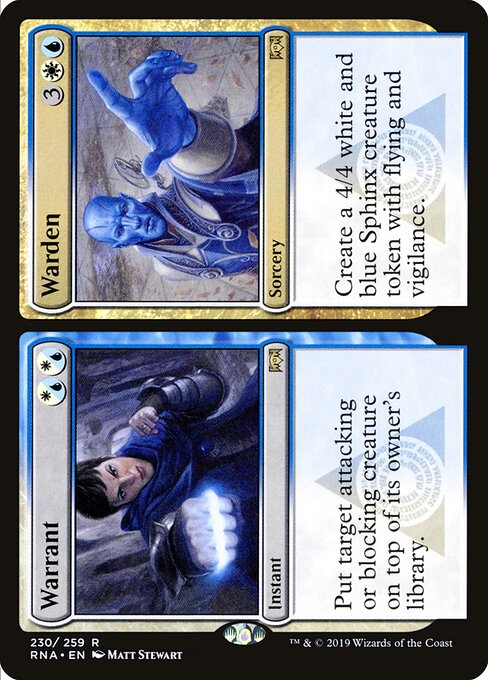 Warrant // Warden – Ravnica Allegiance (RNA-230) Magic: The Gathering card | LC-REM-20260804-15150831272268-0070651d-79aa-4ea6-b703-6ecd3528b548