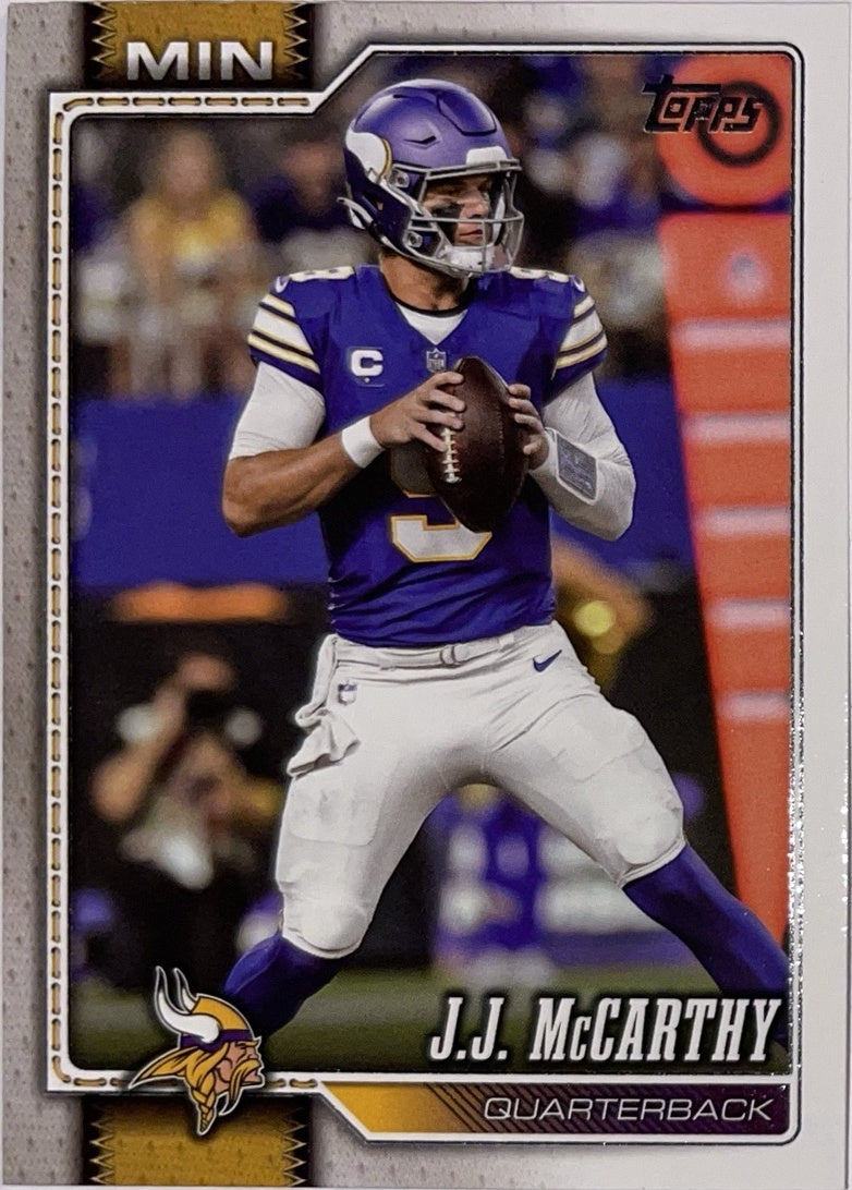 2026 Topps Football #134 J.J. McCarthy – Near Mint – voorkant