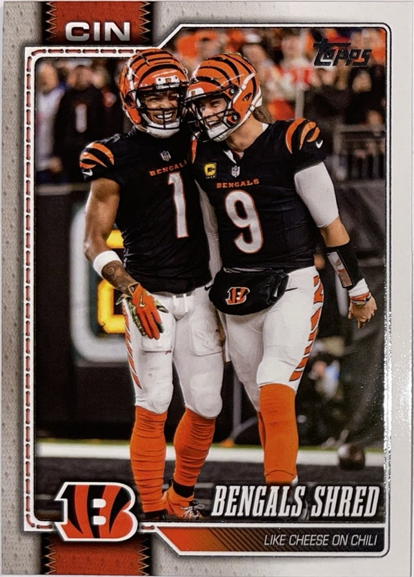 2026 Topps Football #293 Cincinnati Bengals Combo Card – Near Mint – voorkant