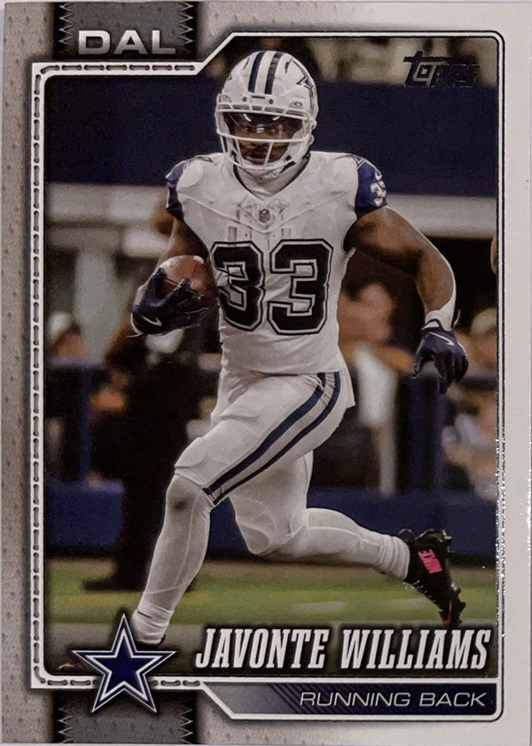 2026 Topps Football #51 Javonte Williams – Near Mint – voorkant