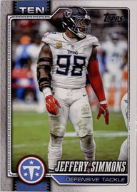 2026 Topps Football #257 Jeffery Simmons – voorkant | Lichcards