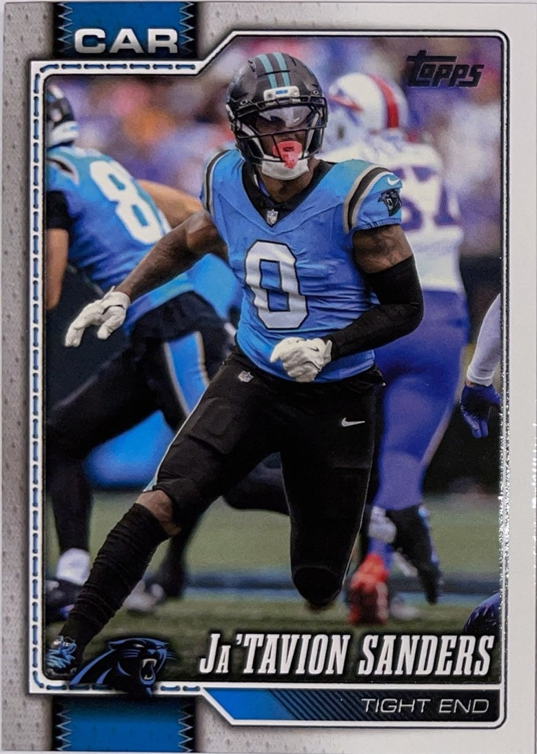 2026 Topps Football #27 Ja'Tavion Sanders – Near Mint – voorkant