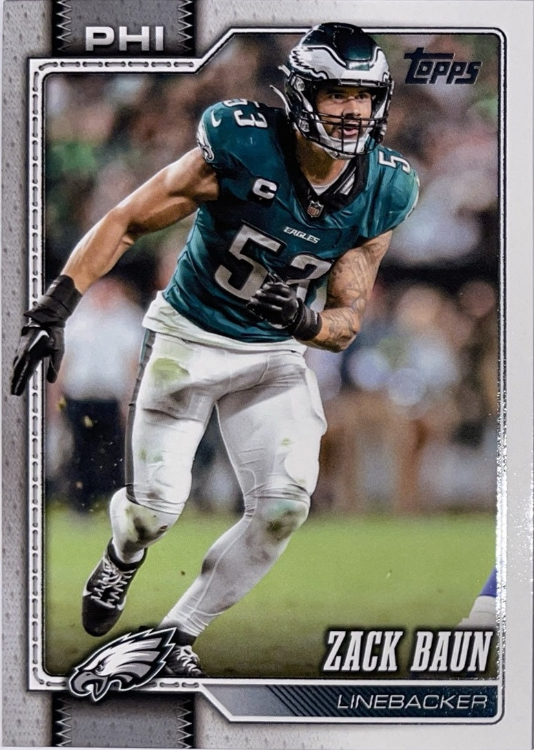 2026 Topps Football #251 Zack Baun – Near Mint – voorkant