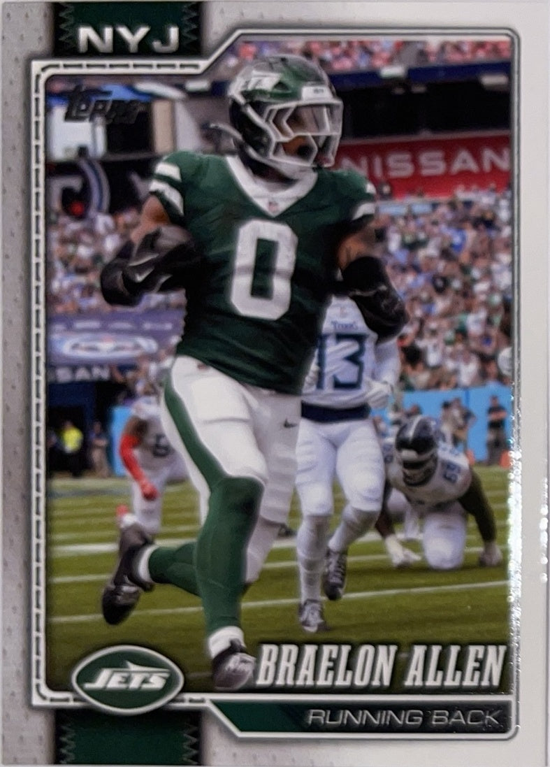 2026 Topps Football #160 Braelon Allen – Near Mint – voorkant