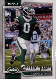 2026 Topps Football #160 Braelon Allen – Near Mint – voorkant