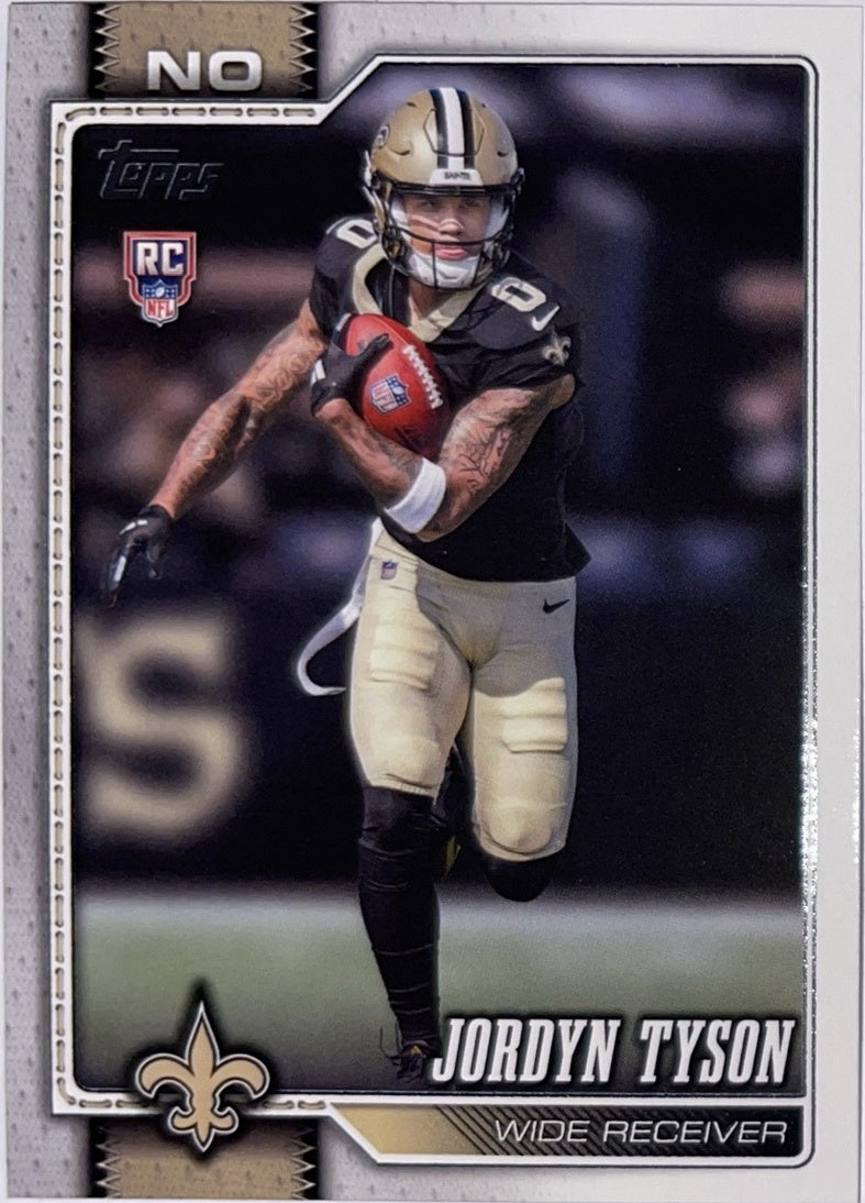 2026 Topps Football #320 Jordyn Tyson RC – Near Mint – voorkant