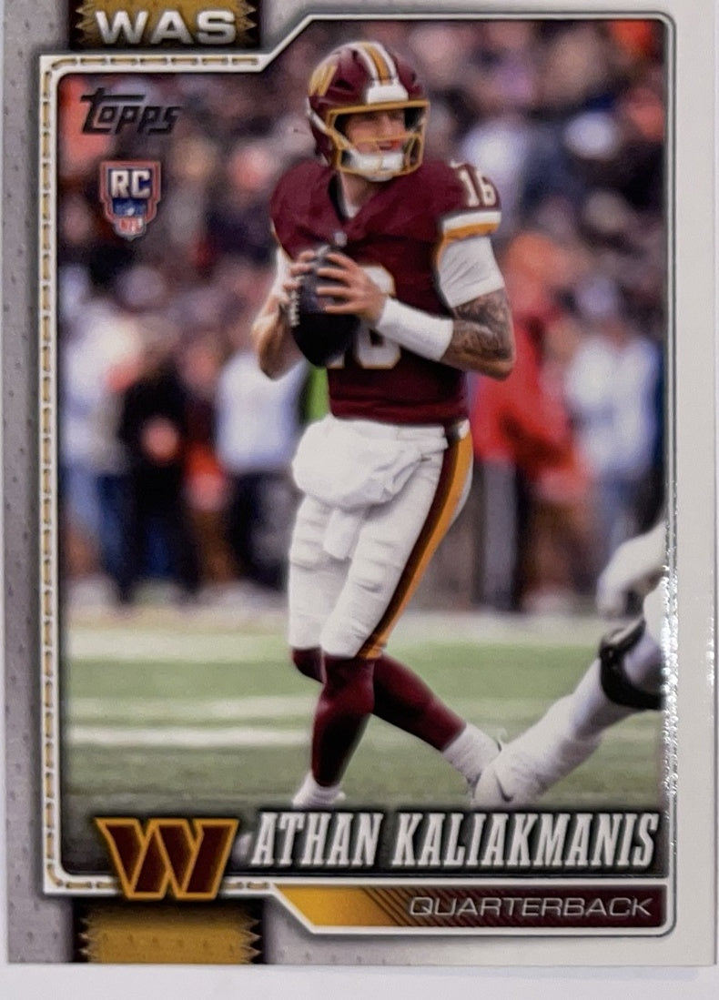 2026 Topps Football #354 Athan Kaliakmanis RC – Near Mint – voorkant