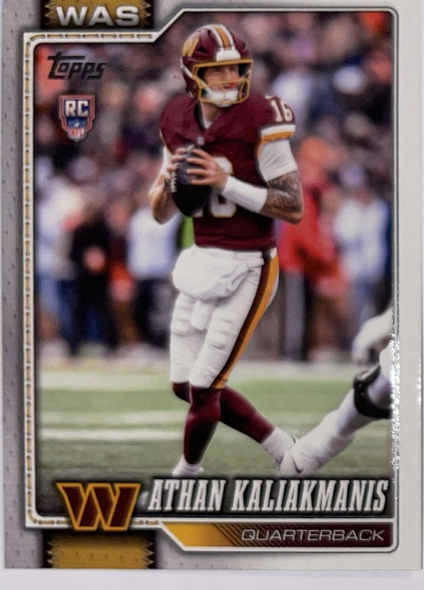 2026 Topps Football #354 Athan Kaliakmanis RC – Near Mint – voorkant