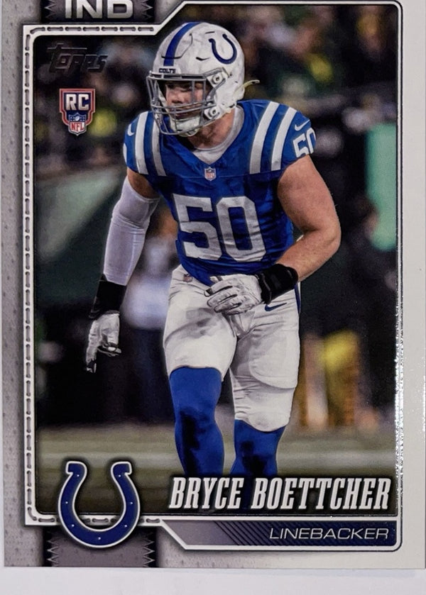 2026 Topps Football #371 Bryce Boettcher RC – Near Mint – voorkant