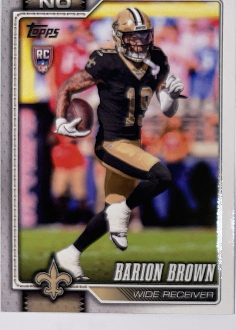 2026 Topps Football #386 Barion Brown RC – Near Mint – voorkant