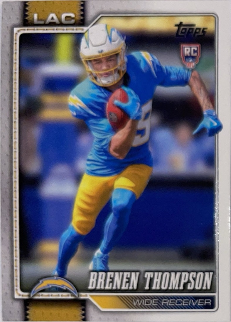 2026 Topps Football #334 Brenen Thompson RC – Near Mint – voorkant