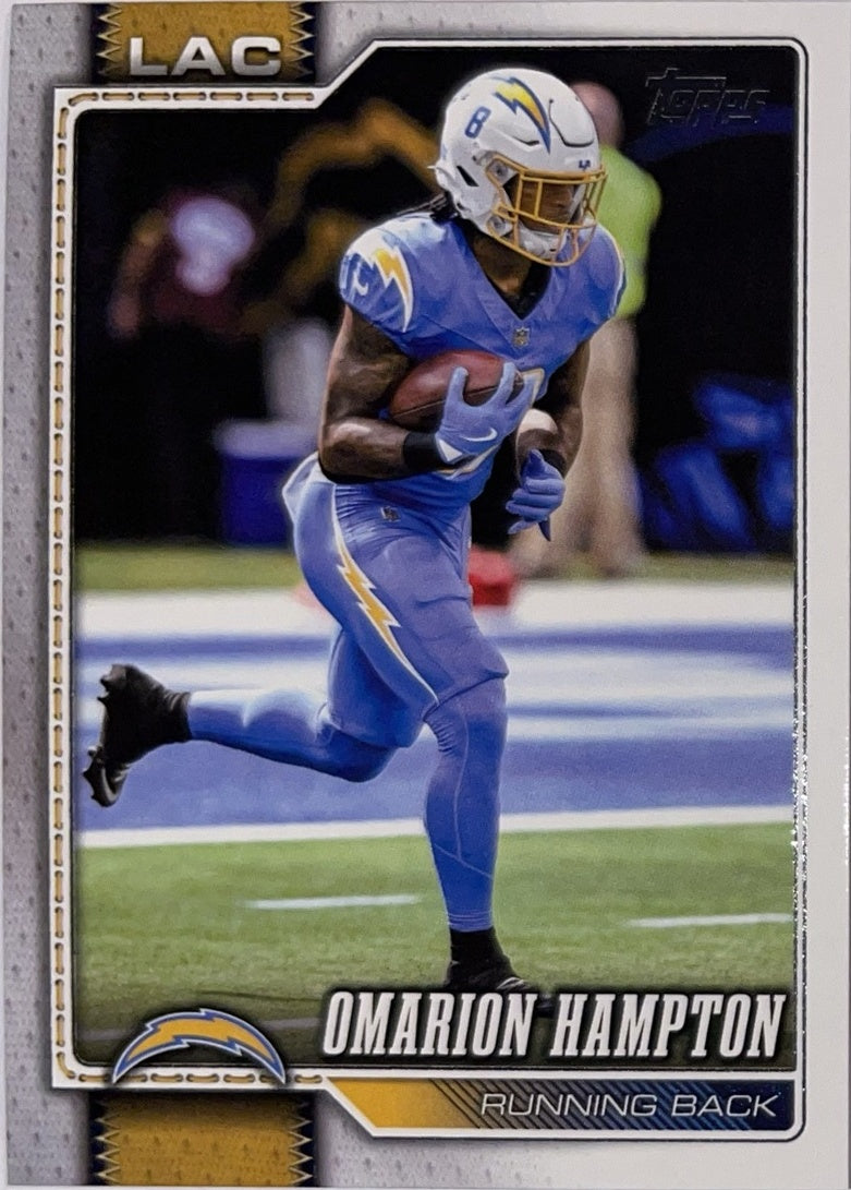 2026 Topps Football #107 Omarion Hampton – Near Mint – voorkant